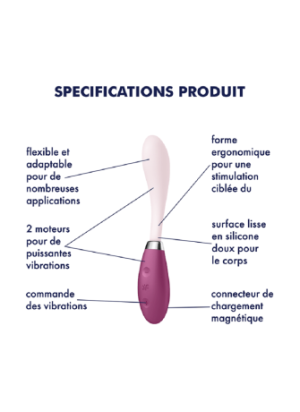 Vibromasseur G-spot flexible USB G-Spot Flex 3 Satisfyer - CC597806